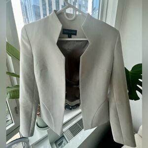 Bettina Liano Grey Structured Blazer Size US 4